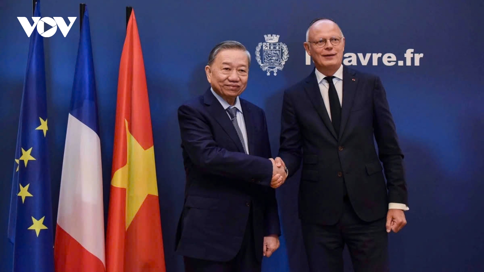 Vietnamese leader To Lam visits French city of Le Havre